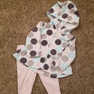 Polka Dot Jacket and Pink Pants